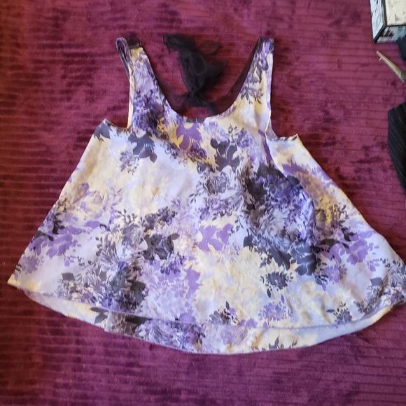 XXI sheer and lace tie back tank top - Picture 3 of 10